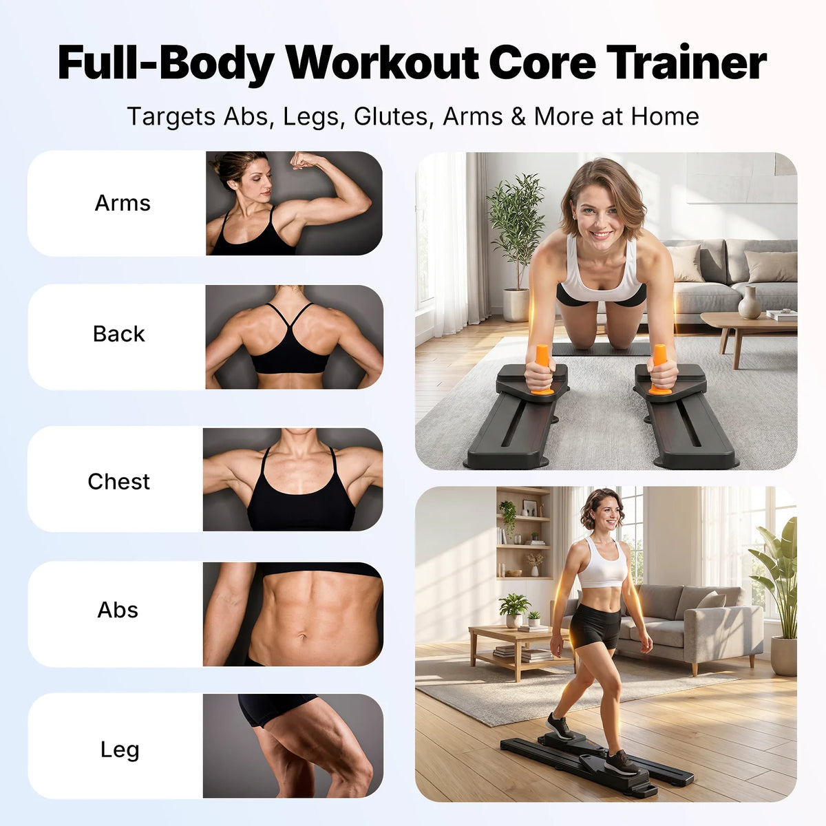 MERACH Pilates Reformer Board for Full Body Home Workouts