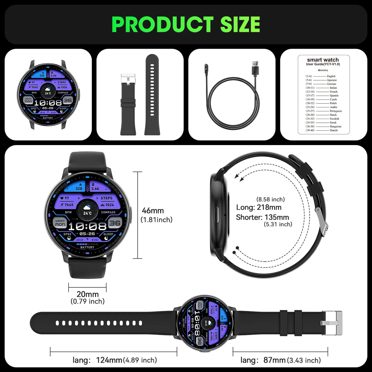 Bluetooth Calling Smartwatch With Fitness Tracking And Health Monitoring