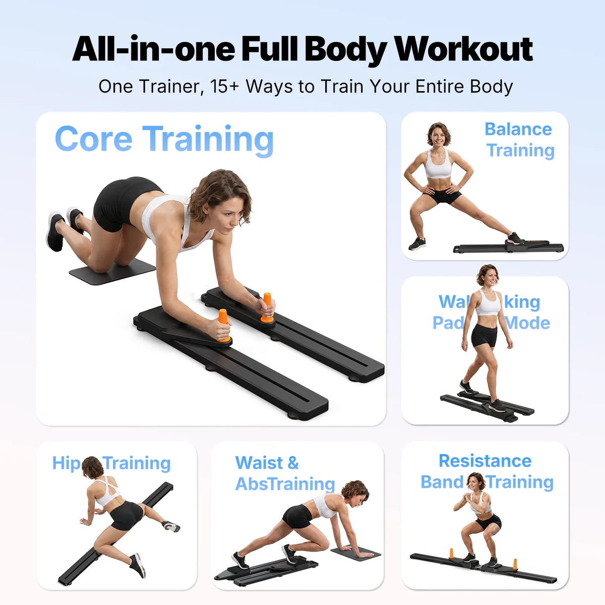 MERACH Pilates Reformer Board for Full Body Home Workouts