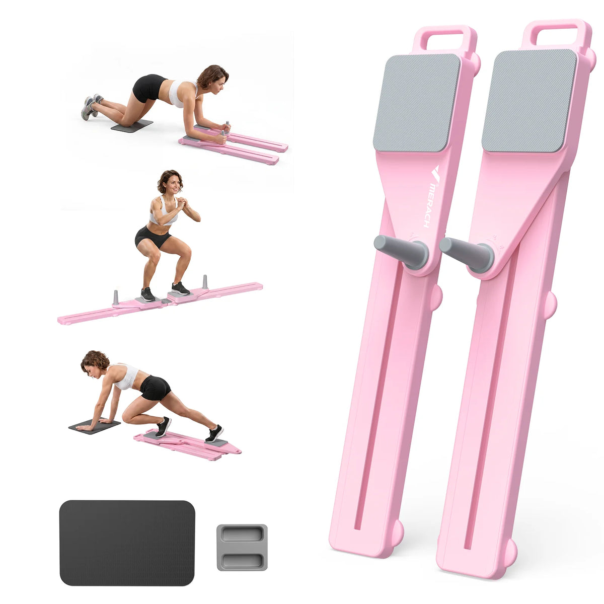 MERACH Pilates Reformer Board for Full Body Home Workouts