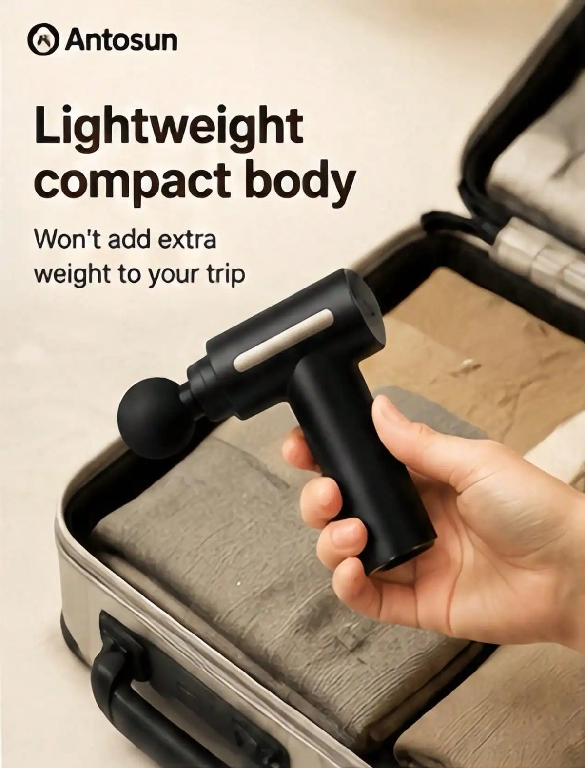 Gym Recovery Massage Gun, Handheld Deep Muscle Vibration Massager With Interchangeable Heads, Multi‑Mode Portable Body Relaxer For Post‑Workout Soreness, Leg Back Arm Muscle Relief, Ideal Gift For Christmas, Thanksgiving