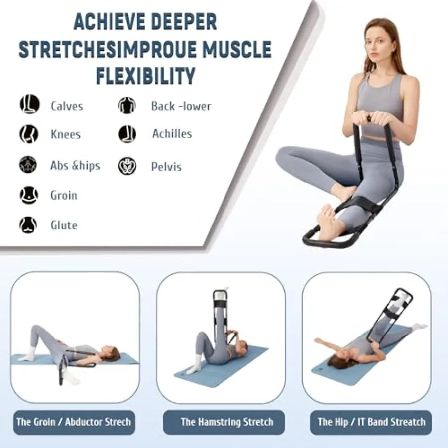 Adjustable Hamstring Stretcher for Knee Extension and Leg Flexibility