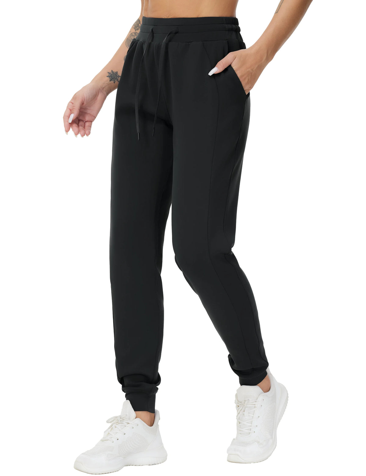 THE GYM PEOPLE Women's Workout Joggers With Drawstring And Pockets