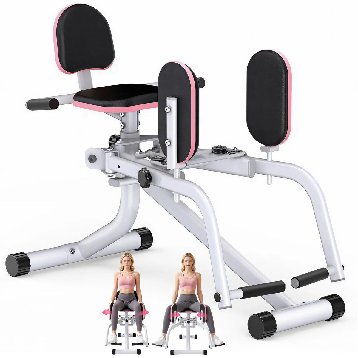 Foldable Home Hip Trainer Machine Dual-Motion Inner & Outer Thigh Sculptor, Unisex Home Gym Equipment for Home Workout