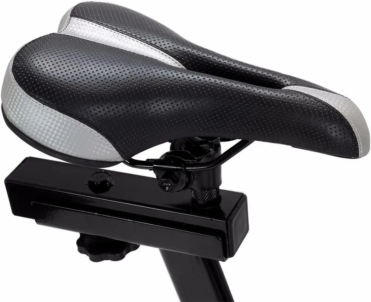 Stationary Exercise Bicycle Indoor Cycling Bike with Adjustable Resistance LCD Monitor and Comfortable Seat for Home Gym Cardio Training Fitness Workout