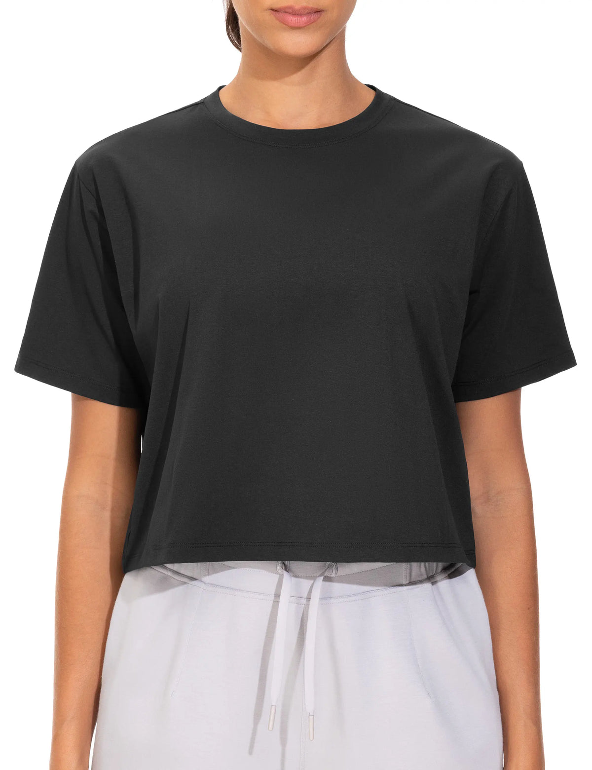 THE GYM PEOPLE Women's Workout Crop Top Yoga Shirt