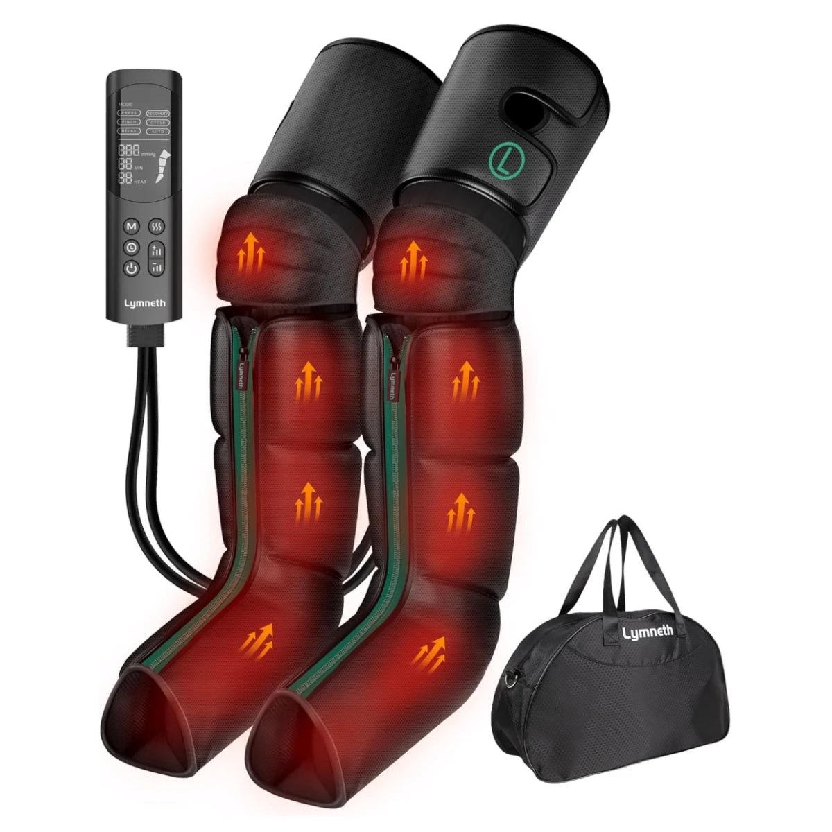 Heated Air Compression Leg Massager For Circulation And Pain Relief