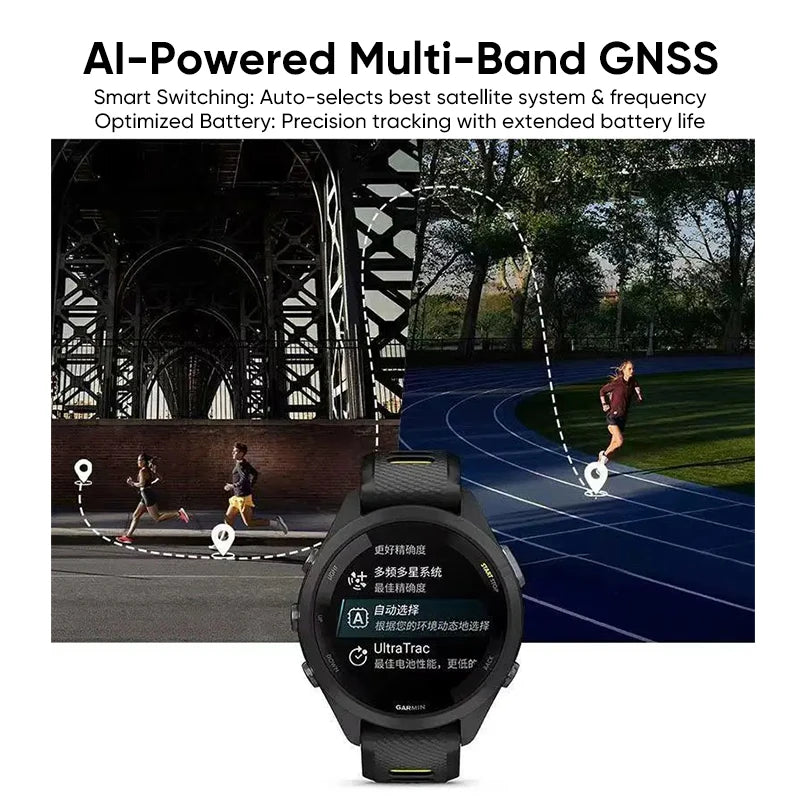 Garmin Forerunner 265 GPS Smartwatch With AMOLED Heart Rate Tracking