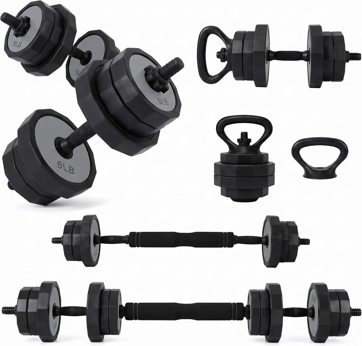 Adjustable Dumbbell Set for Strength Training and Home Workouts