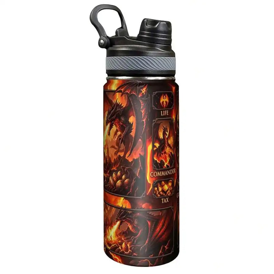 Raid Themed Insulated Water Bottle With Straw And Spout Lid