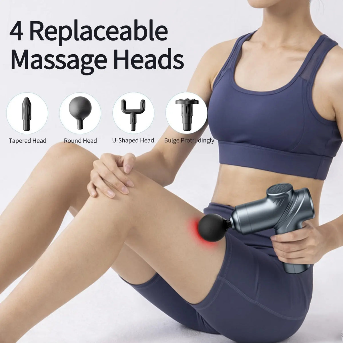 LEERCON Muscle Massage Gun With Four Interchangeable Heads For Relief
