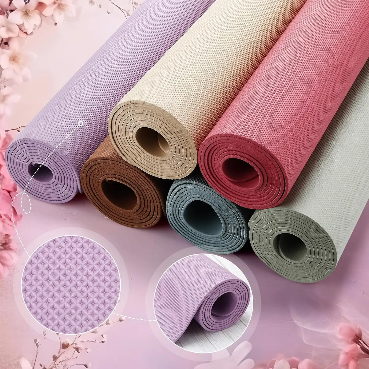 Six Non Slip Yoga Mats for Fitness and Home Workouts