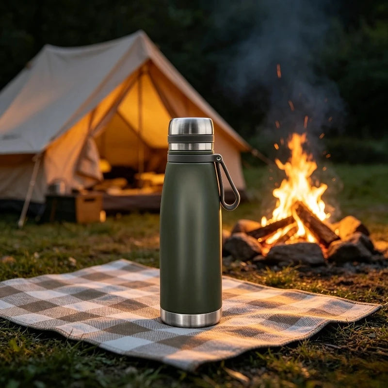 Wide Mouth Insulated Stainless Steel Thermos for Travel and Commuting
