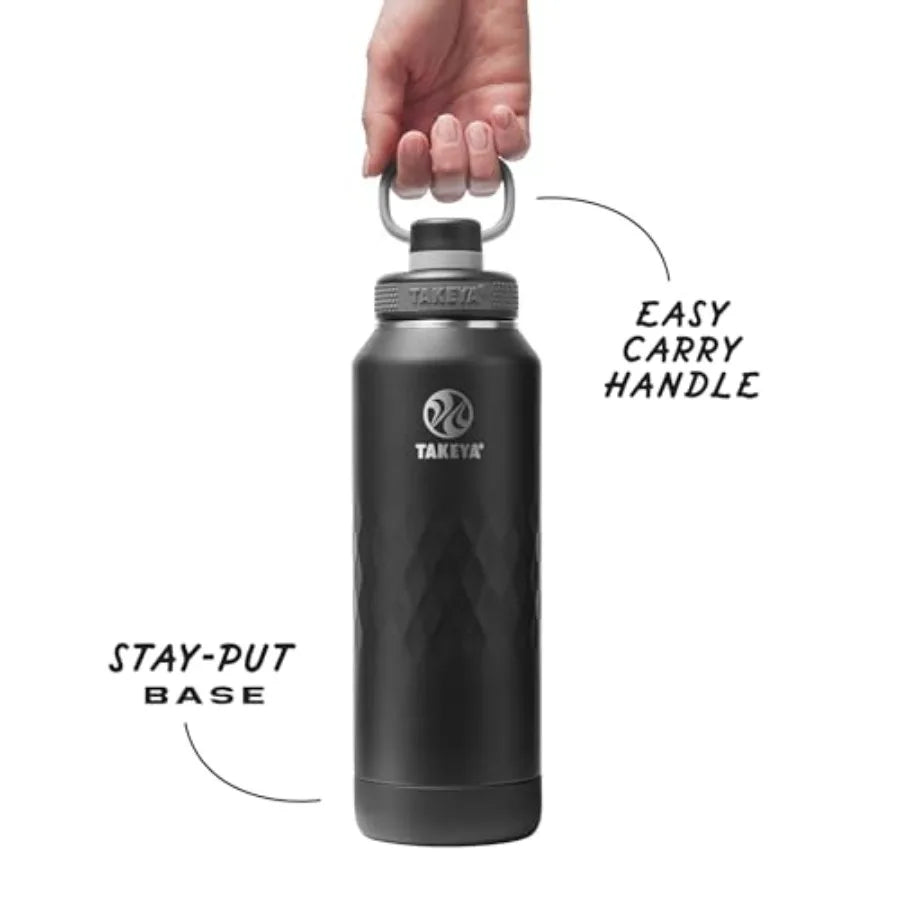 Triple Insulated Stainless Steel Water Bottle with Leakproof Spout Lid