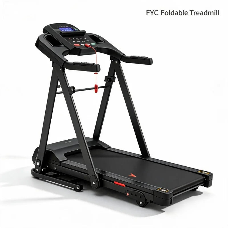 FYC Foldable Treadmill with Manual Incline for Home Cardio Workouts