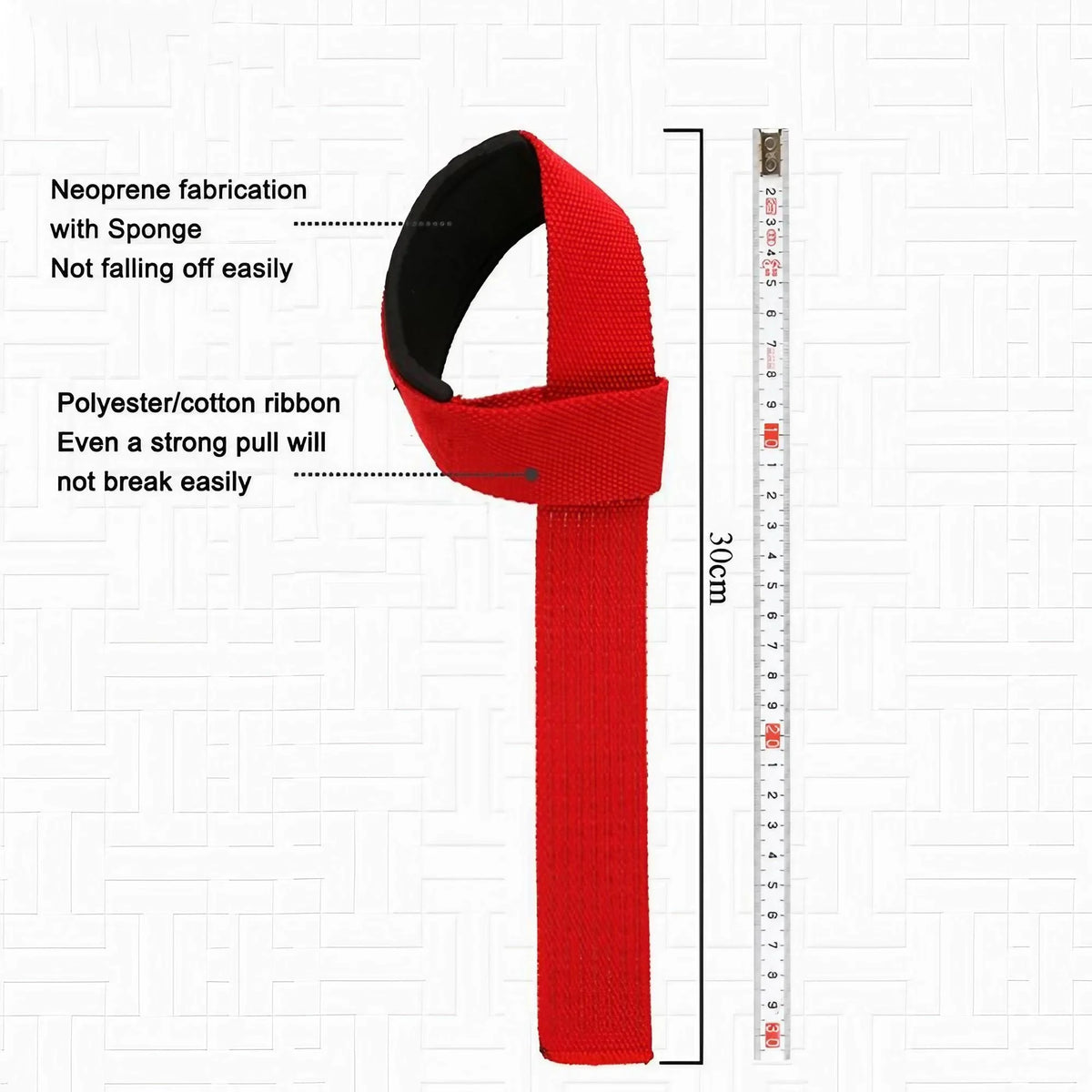 Weightlifting Wrist Straps With Neoprene Padding And Anti Slip Grip