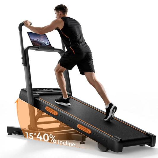 UMAY Electric Home Treadmill With Powerful Motor And Shock Absorption