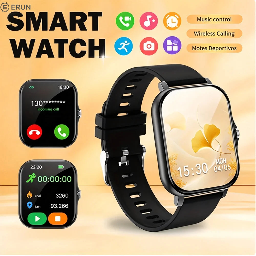 1.83-Inch HD Touchscreen Smartwatch Unisex, Ultra-Long Battery Life, Message Reminders And Multi-Sport Tracking, Featuring 1.83-Inch Full Touch HD Display with 240 X 280 High Resolution