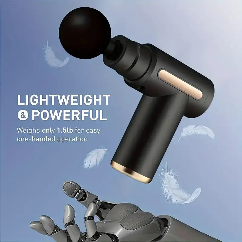 Electric Muscle Relaxation Massage Gun Deep Tissue Body Neck Massager for Fitness Male Female Noise Reduction