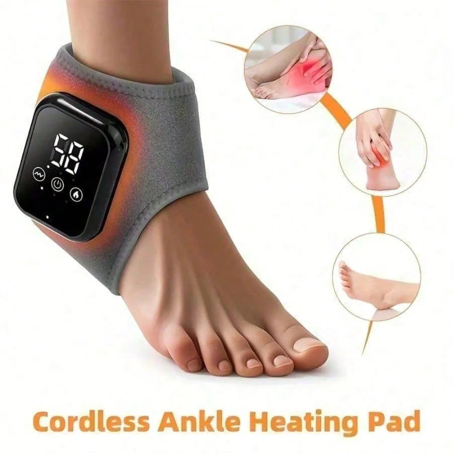Rechargeable Heated Ankle And Foot Massager For Soothing Relief