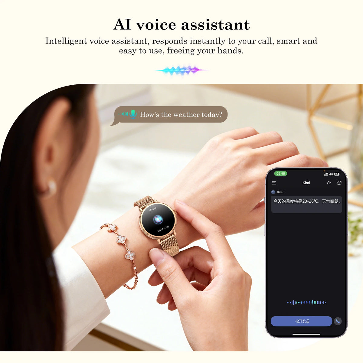Blackview Smart Watches for Women Android iOS HD Screen Fitness Tracker with Heart Rate IP68 Waterproof Smartwatch Compatible With iPhone Huawei Xiaomi