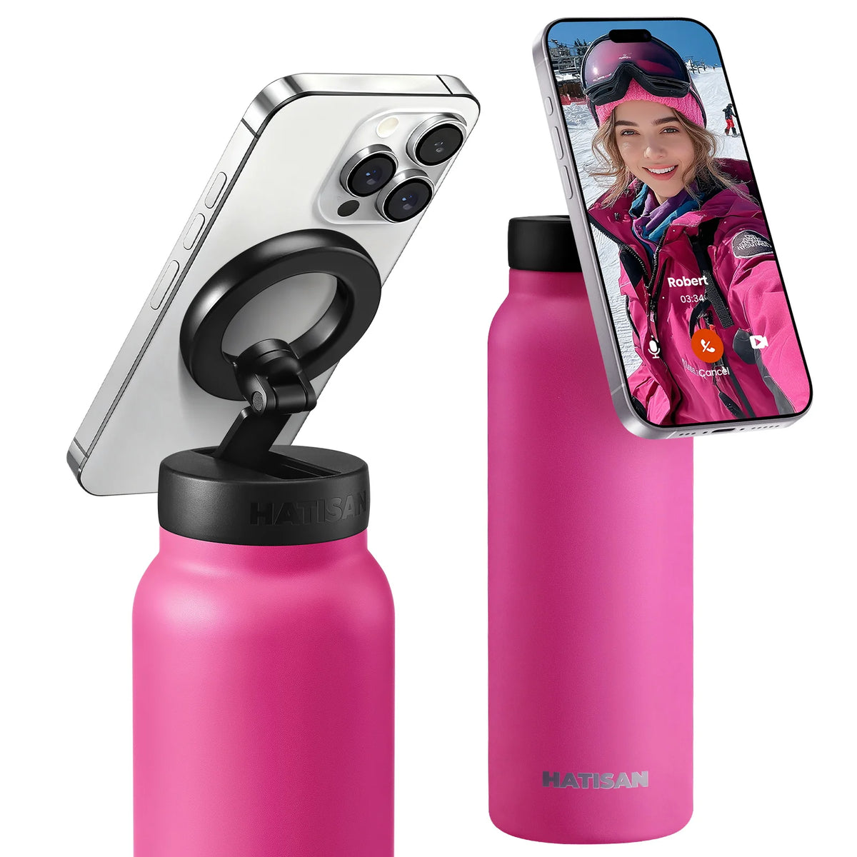 HATISAN Stainless Steel Insulated Vacuum Flask Water Bottle