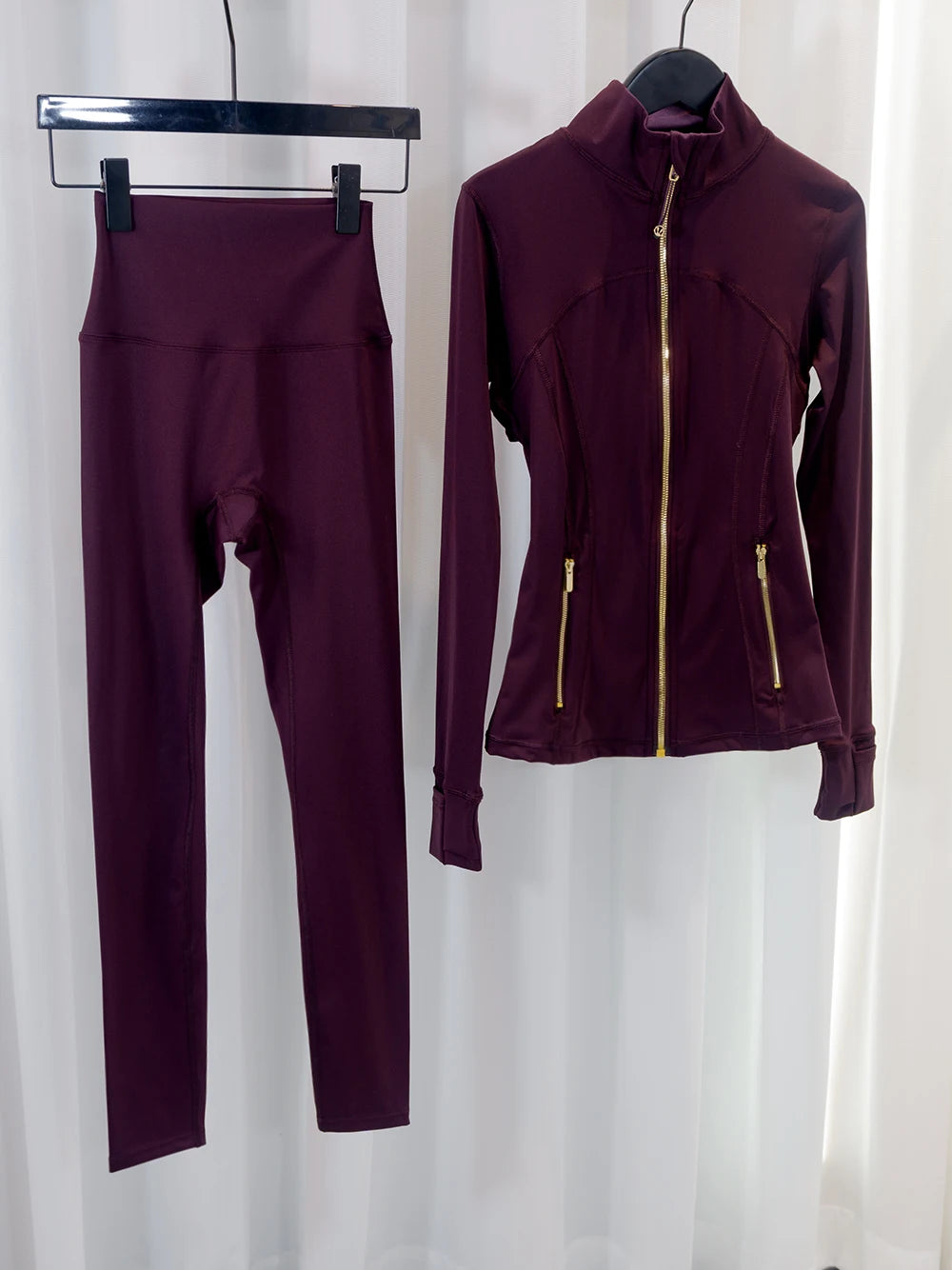 LULU FLORA Women's Quick Dry Yoga Jacket And Pants Set