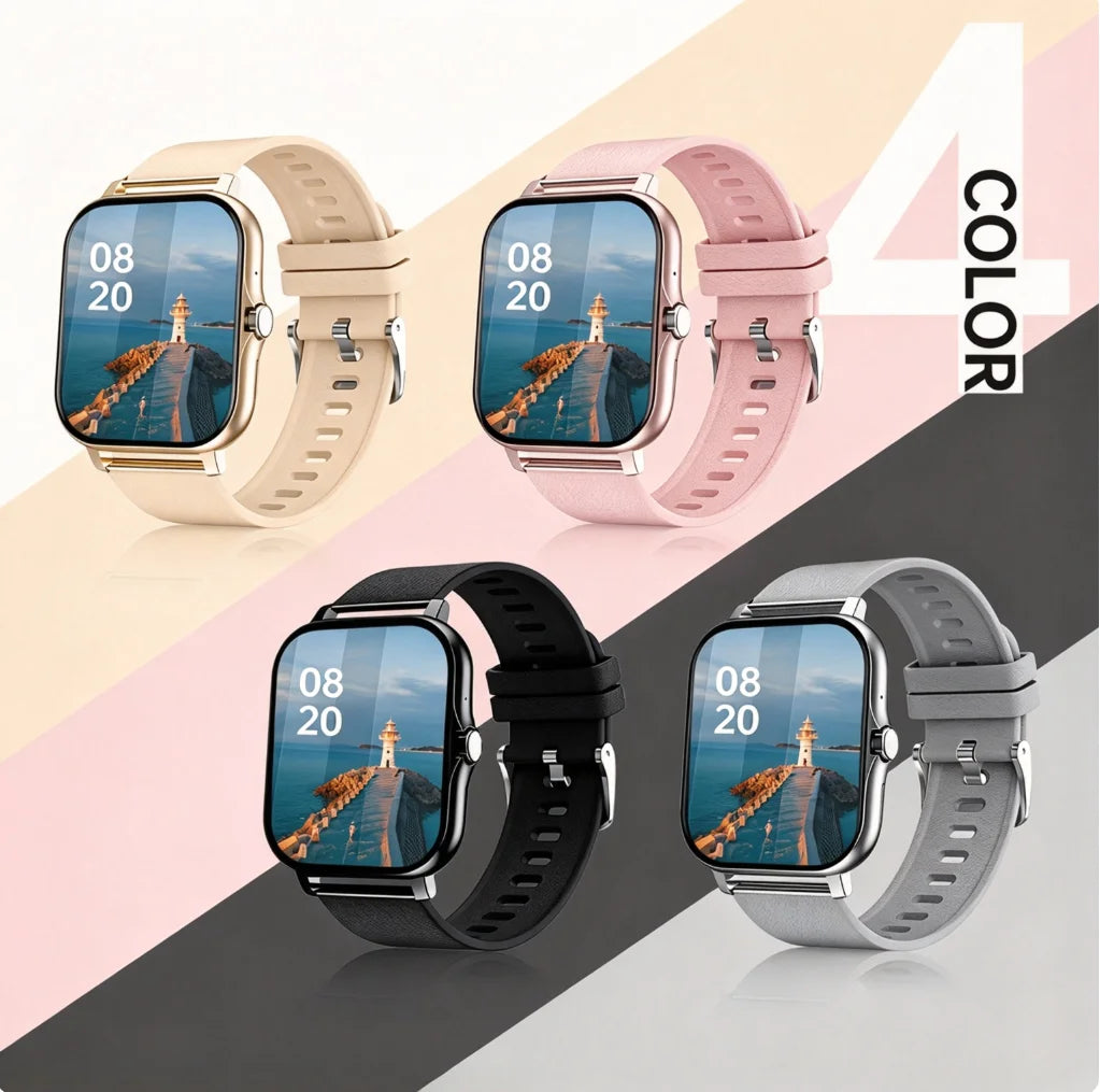 1.83-Inch HD Touchscreen Smartwatch Unisex, Ultra-Long Battery Life, Message Reminders And Multi-Sport Tracking, Featuring 1.83-Inch Full Touch HD Display with 240 X 280 High Resolution