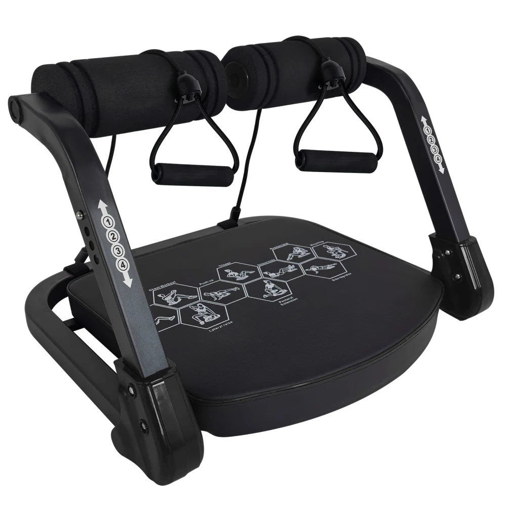 Abdominal Core Trainer Machine  with Resistance Bands for Home Gym Ab Workout Strength Training Equipment