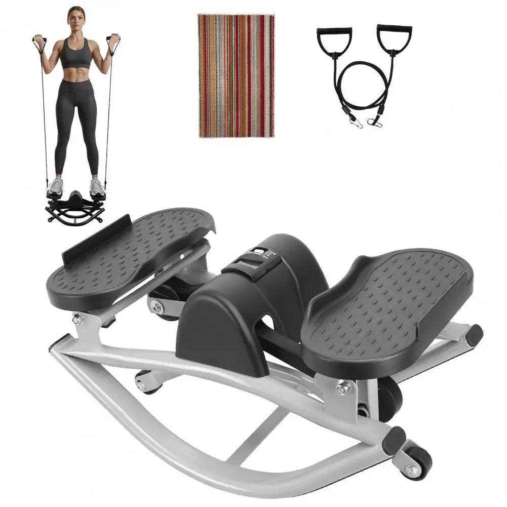 Rock Stepper Lateral Fitness Trainer With LCD Workout Monitor