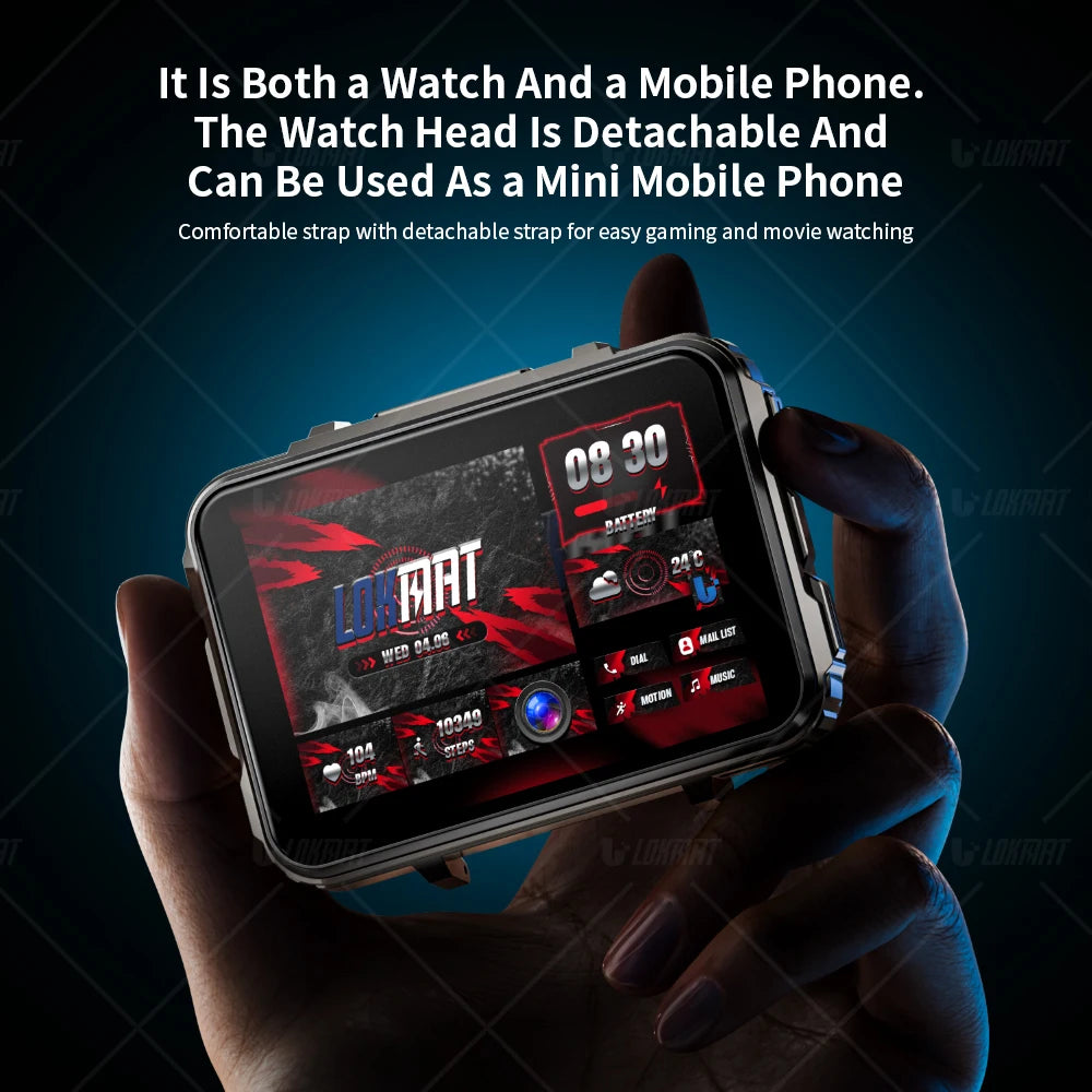 LOKMAT Android Smartwatch Phone With 4G Calling And Dual Cameras