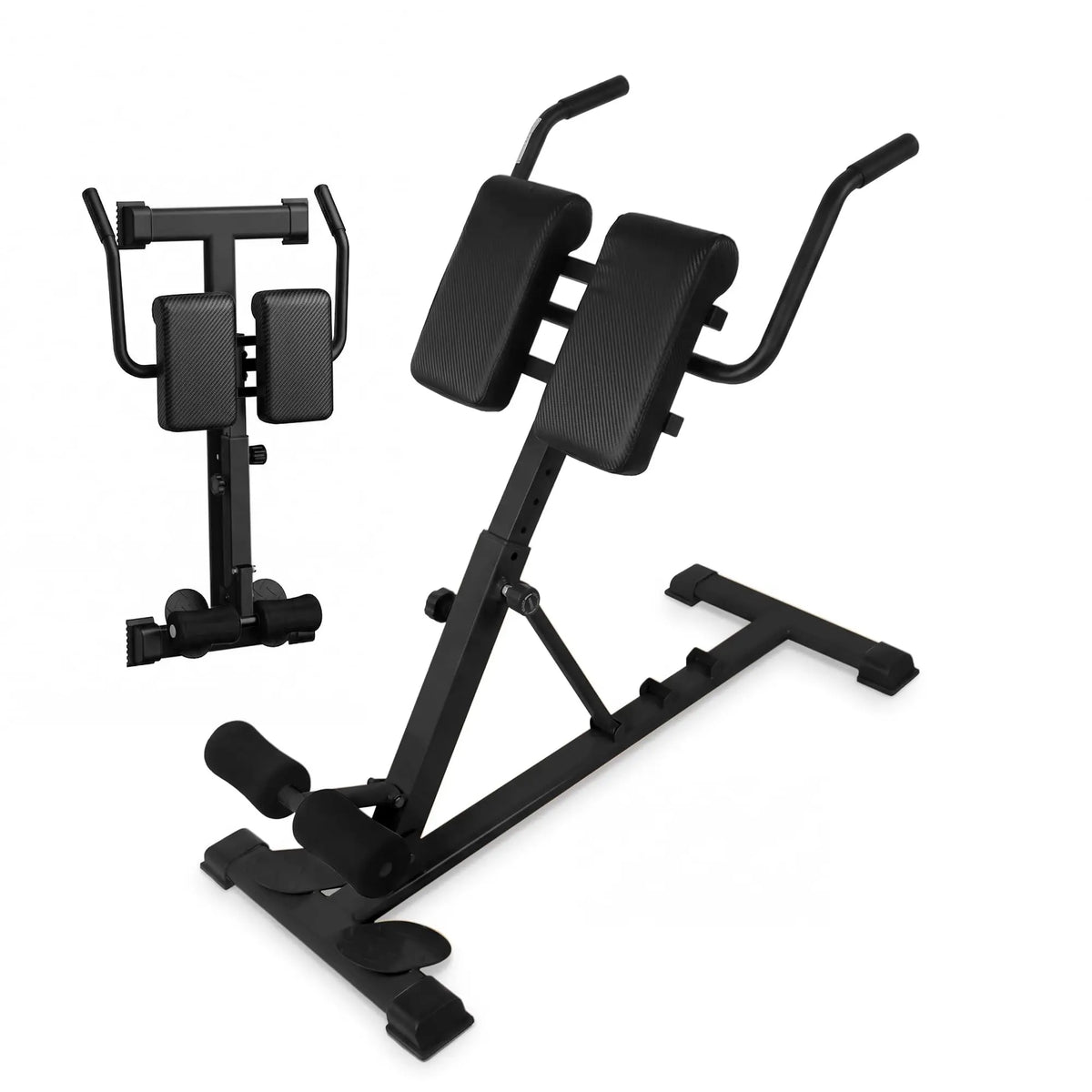 HiMISS Adjustable Roman Chair Hyperextension Bench for Core Training