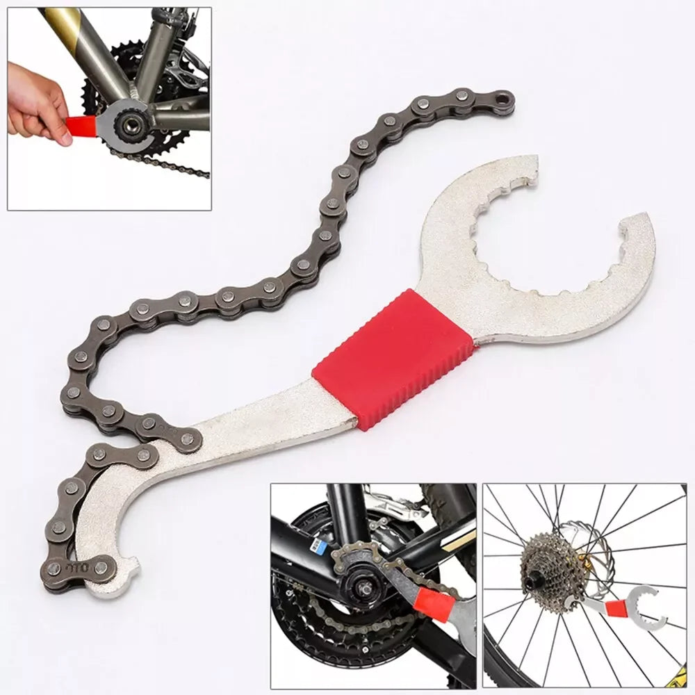 Complete Bicycle Repair Kit With Chain Crank And Freewheel Tools