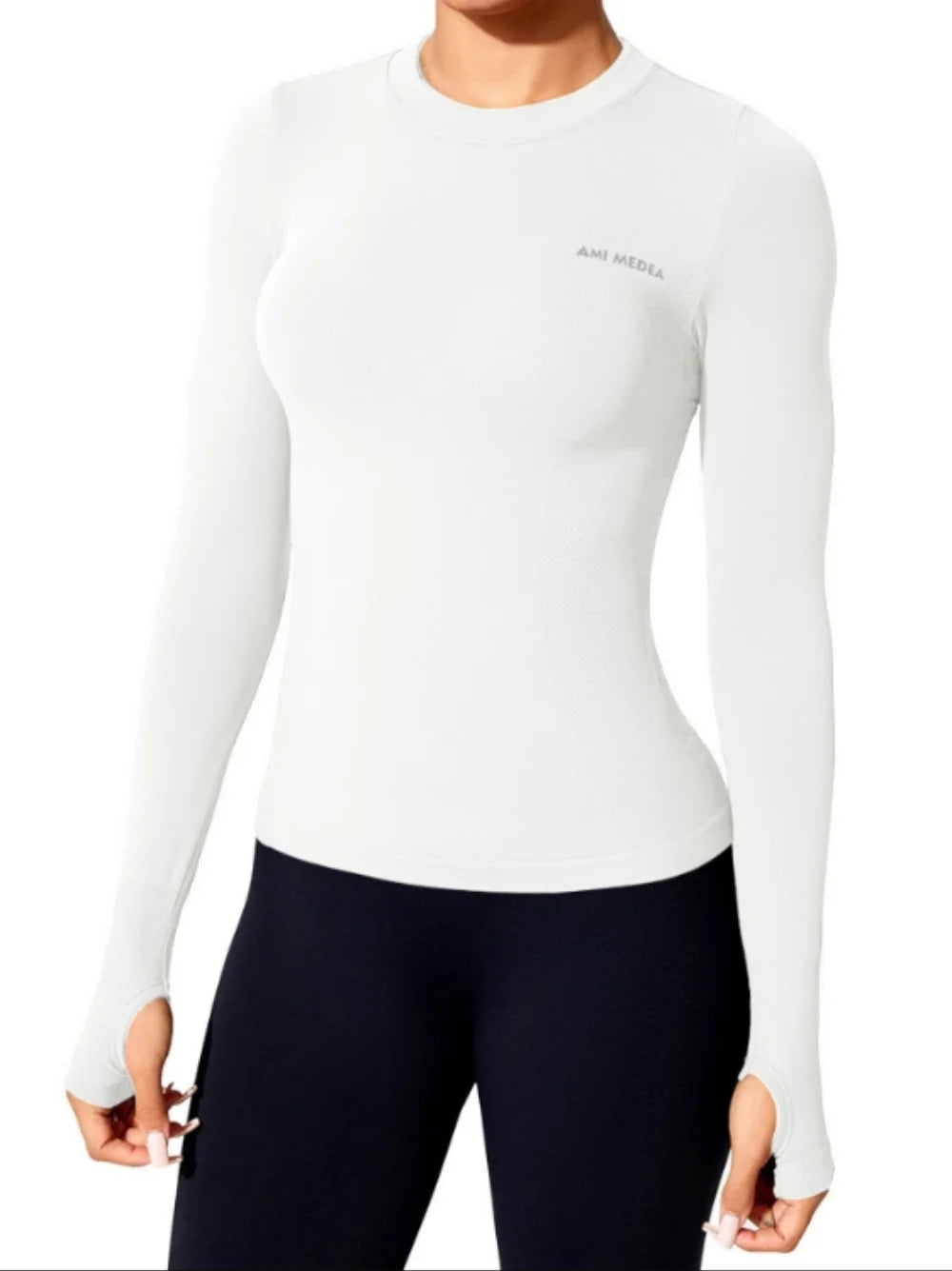 OVESPORT Women's Long Sleeve Yoga Shirt Breathable Quick Dry Top