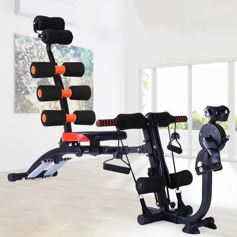 KBQ Multi-Function Abdominal Fitness Machine Foot Pedals And Pull Rope