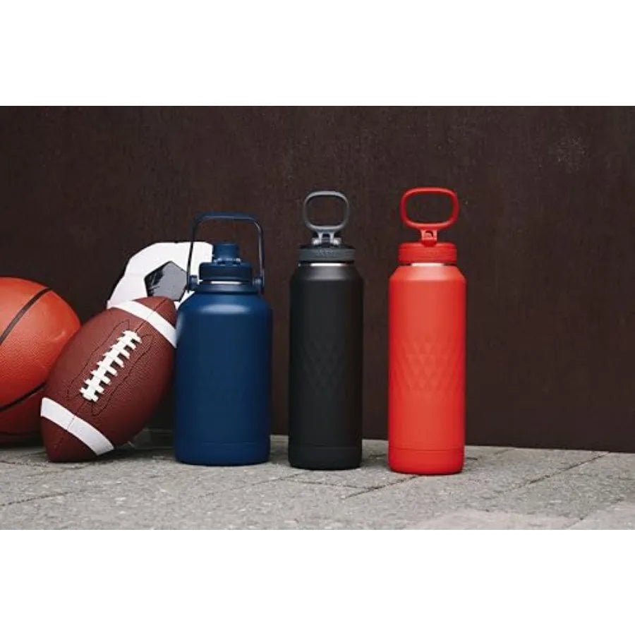 Triple Insulated Stainless Steel Water Bottle with Leakproof Spout Lid