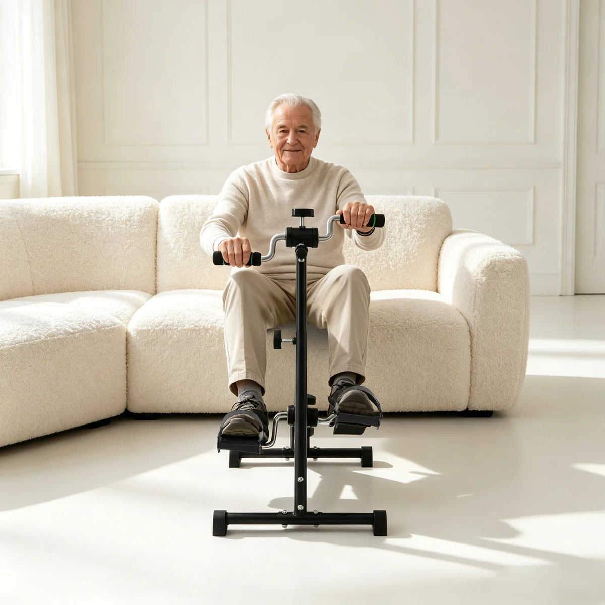 Indoor Pedal Exerciser for Arm and Leg Fitness and Rehabilitation