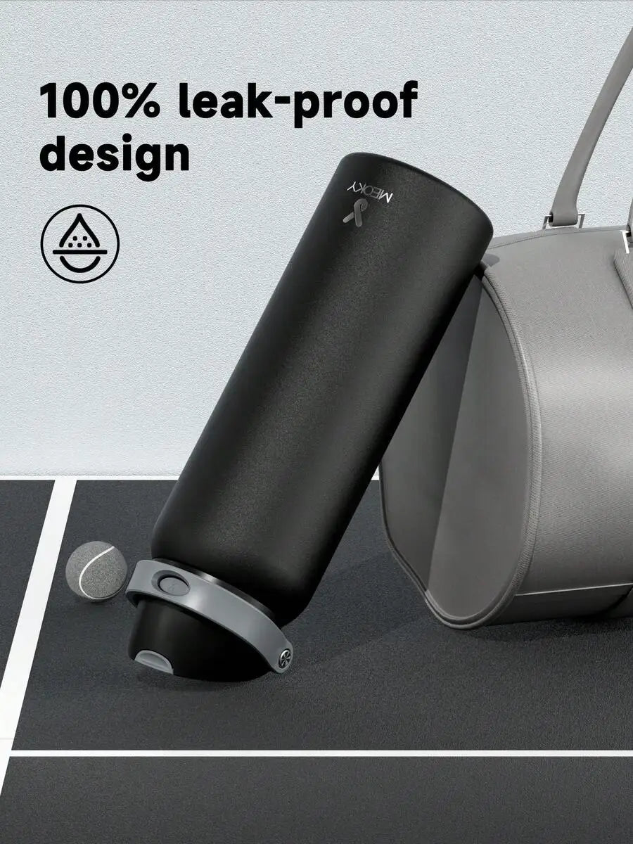 Insulated Water Bottle With Straw And Spout Lid Leakproof Design