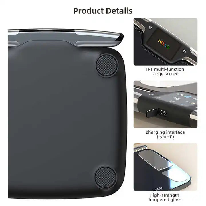 Smart Body Composition Scale With Eight Electrodes For Segmental Analysis