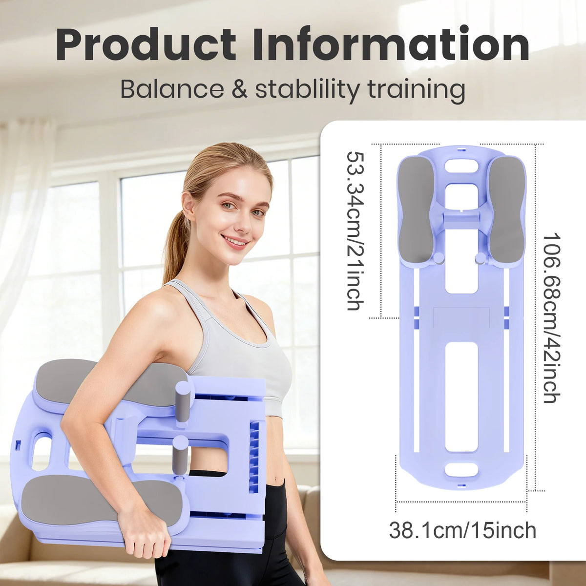 Multifunctional Foldable Pilates Ab Board for Core Strength Training