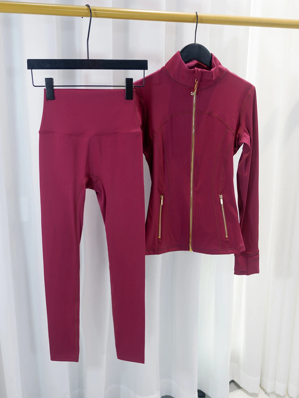 LULU FLORA Women's Quick Dry Yoga Jacket And Pants Set
