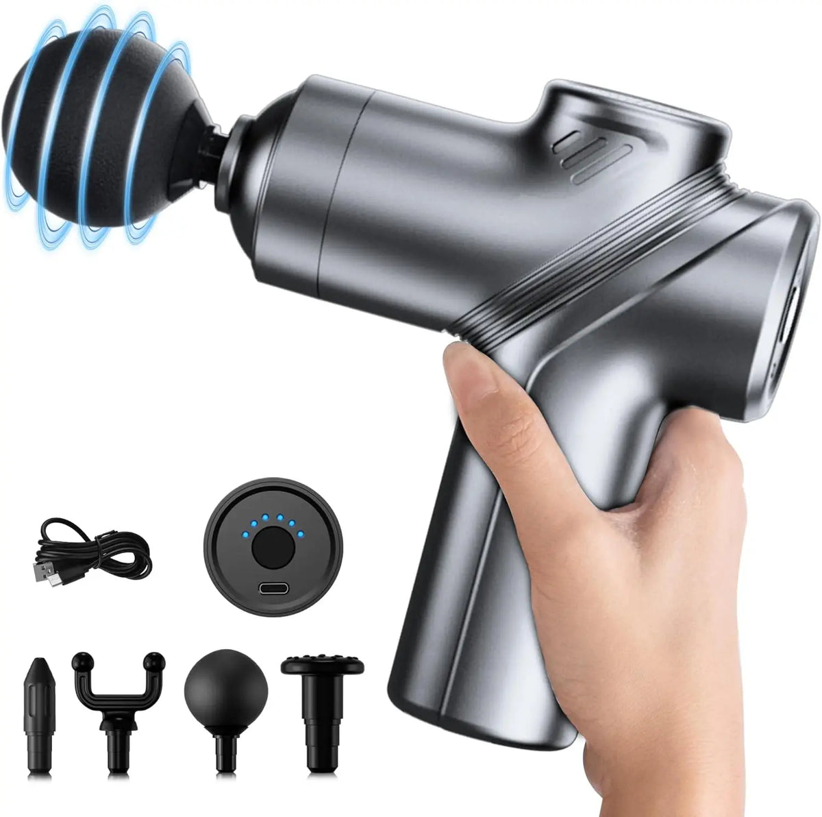 LEERCON Muscle Massage Gun With Four Interchangeable Heads For Relief