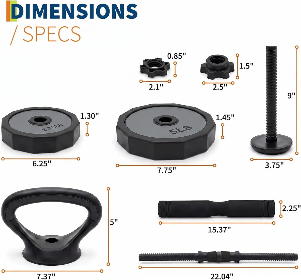 Adjustable Dumbbell Set for Strength Training and Home Workouts