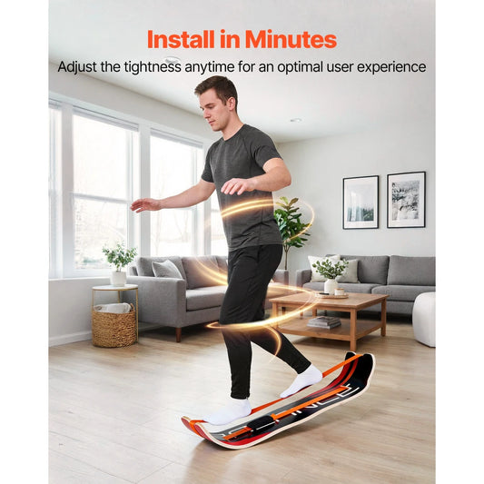Wooden Wobble Balance Board for Core Training and Home Workouts