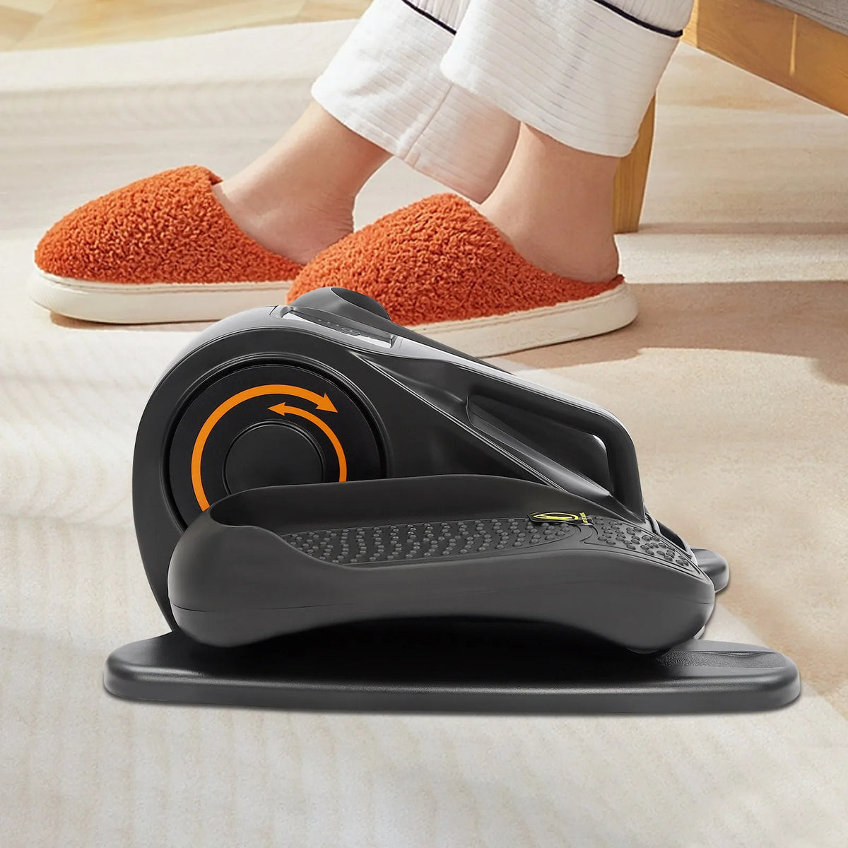Motorized under Desk Elliptical Machine Foot Pedal Exerciser for Home Workout Compact Elliptical Trainer