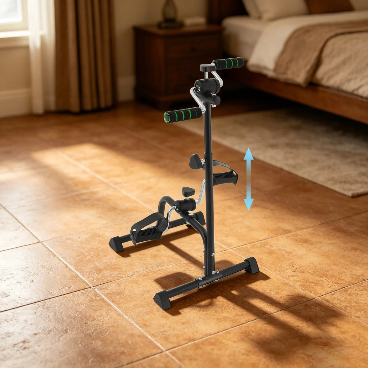 Indoor Pedal Exerciser for Arm and Leg Fitness and Rehabilitation