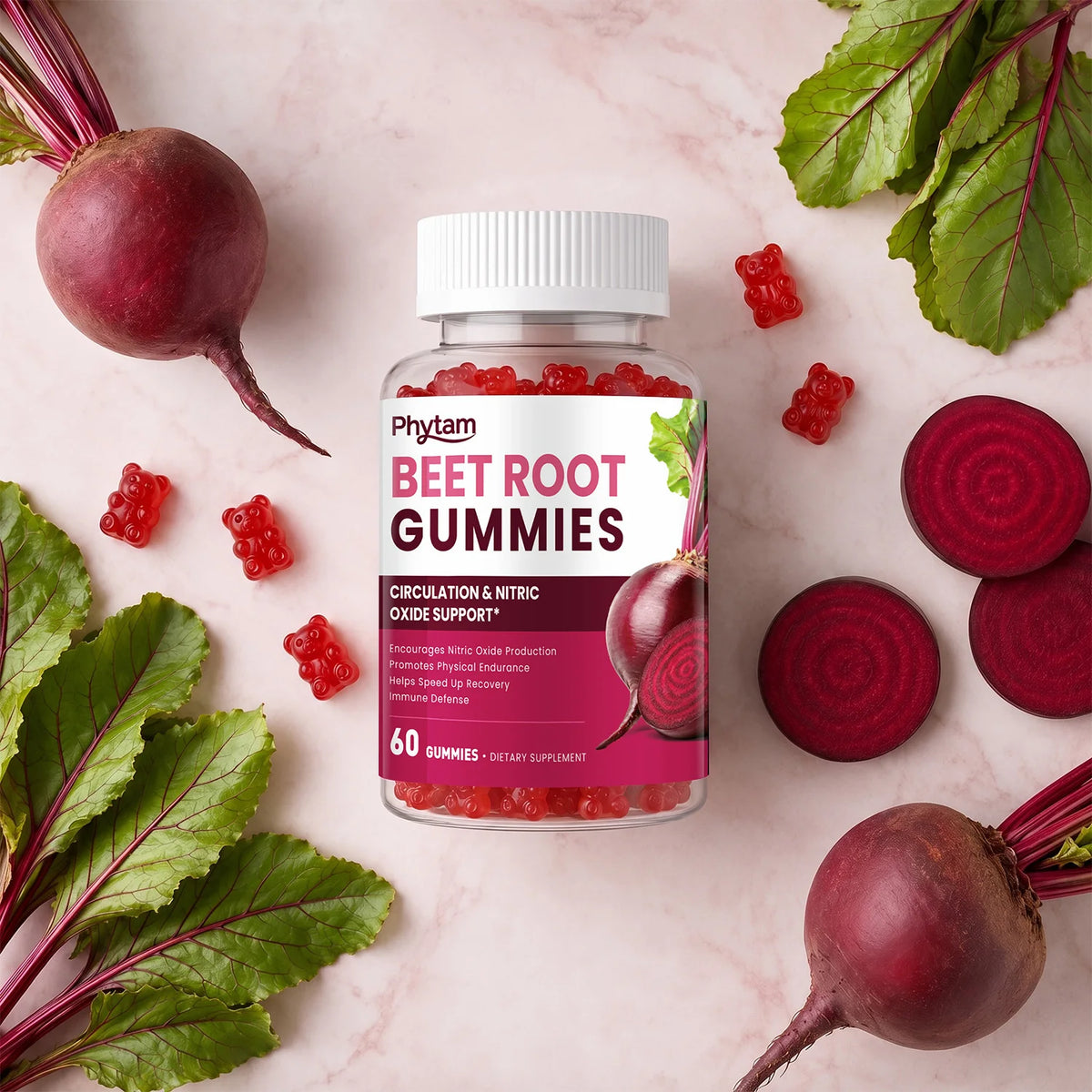 Phytam Charge Beetroot Supplement for Antioxidant Daily Wellness Support