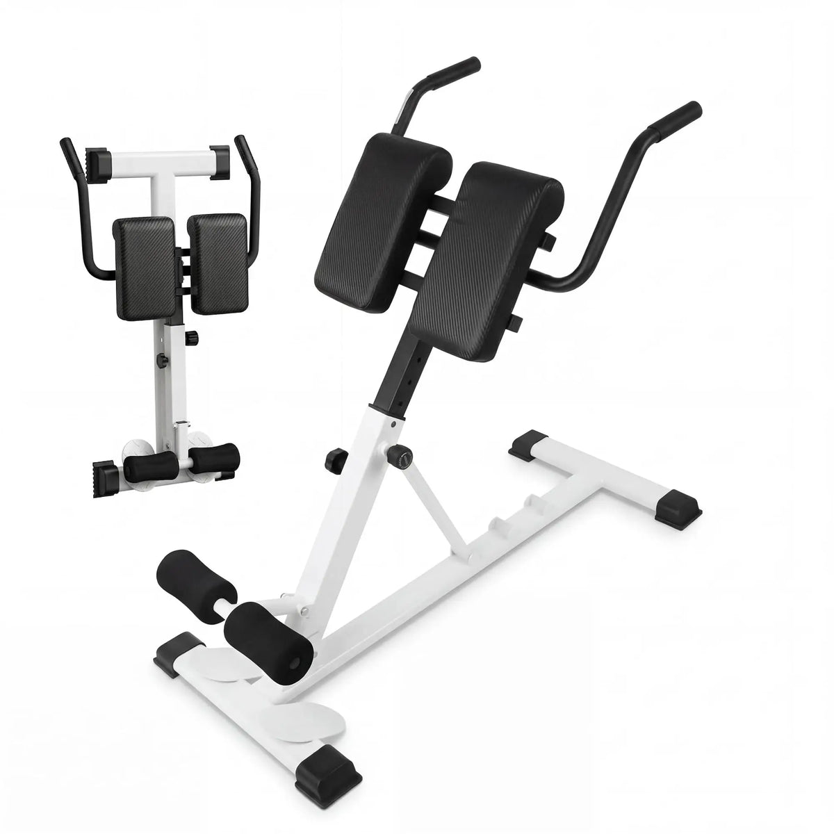 HiMISS Adjustable Roman Chair Hyperextension Bench for Core Training