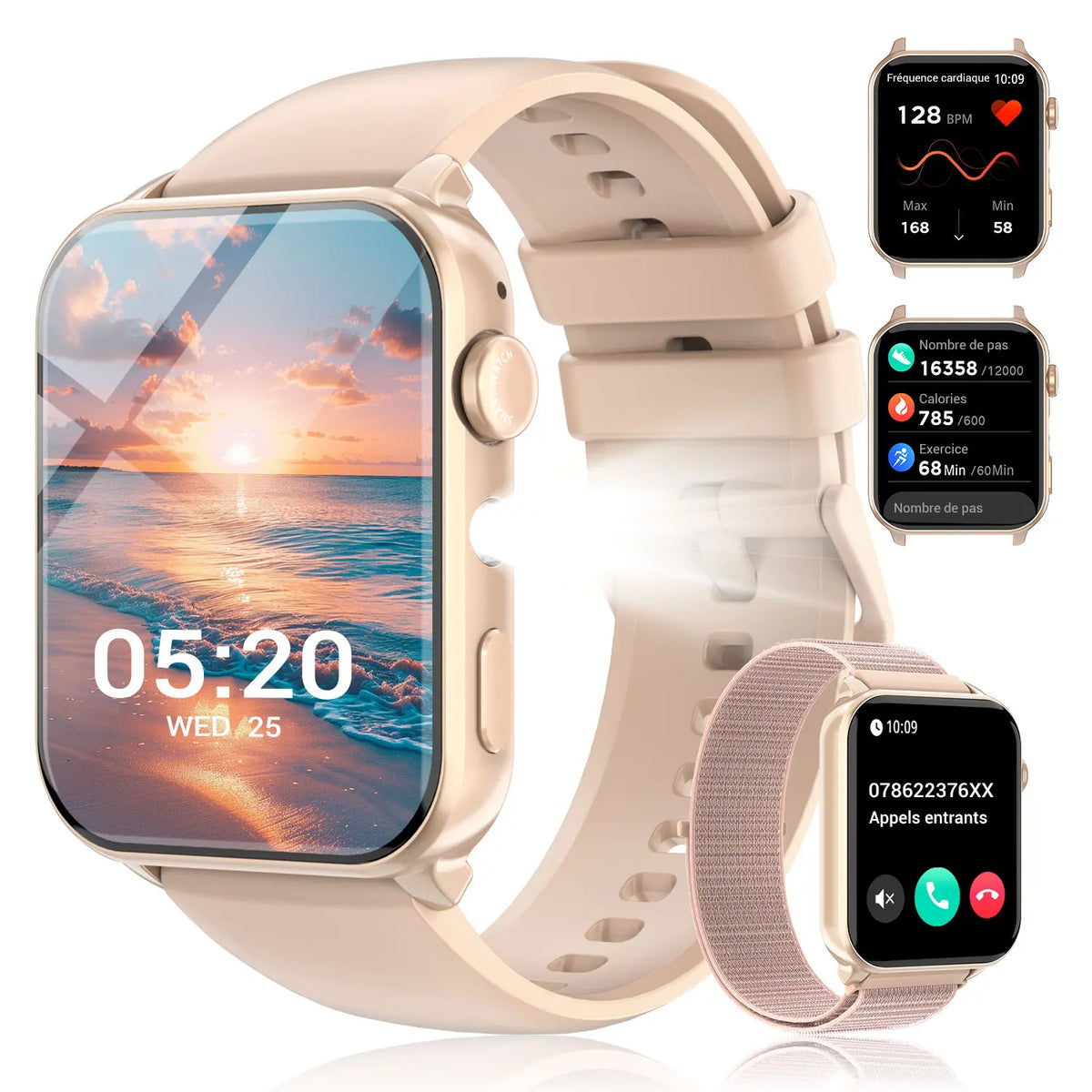 Blackview Smart Watch Fitness Heart Rate Monitor Waterproof Sport Smart Band Wrist Smartwatch for Man Woman Android IOS Phones