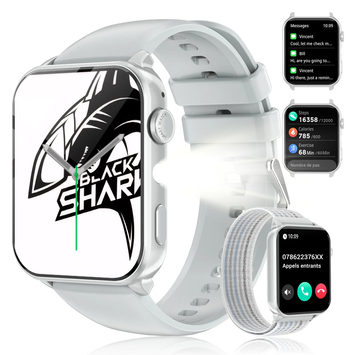 Blackview Smart Watch Fitness Heart Rate Monitor Waterproof Sport Smart Band Wrist Smartwatch for Man Woman Android IOS Phones